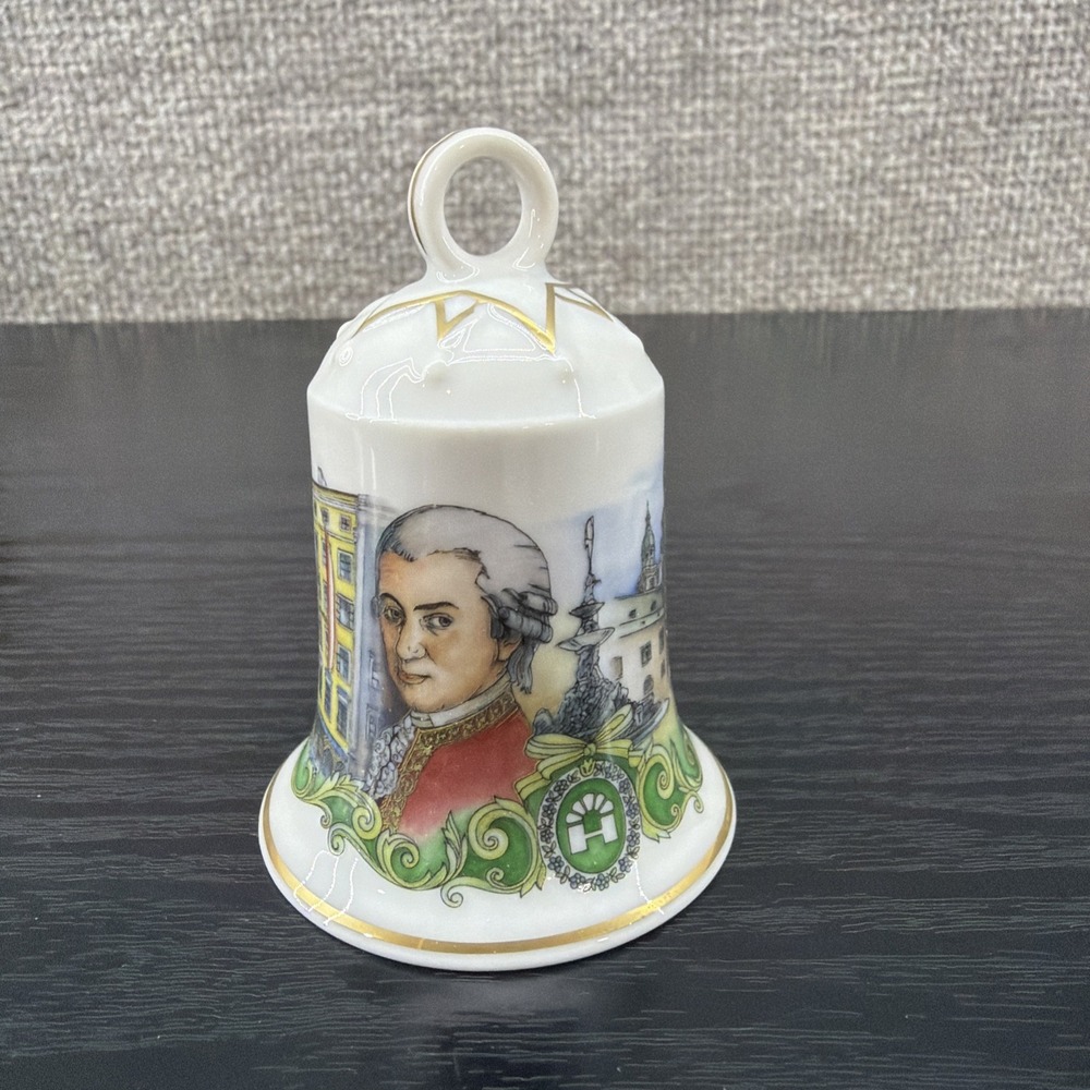 Mozart 250th Anniversary Limited Edition Porcelain Bell W/Box 2006 Austria